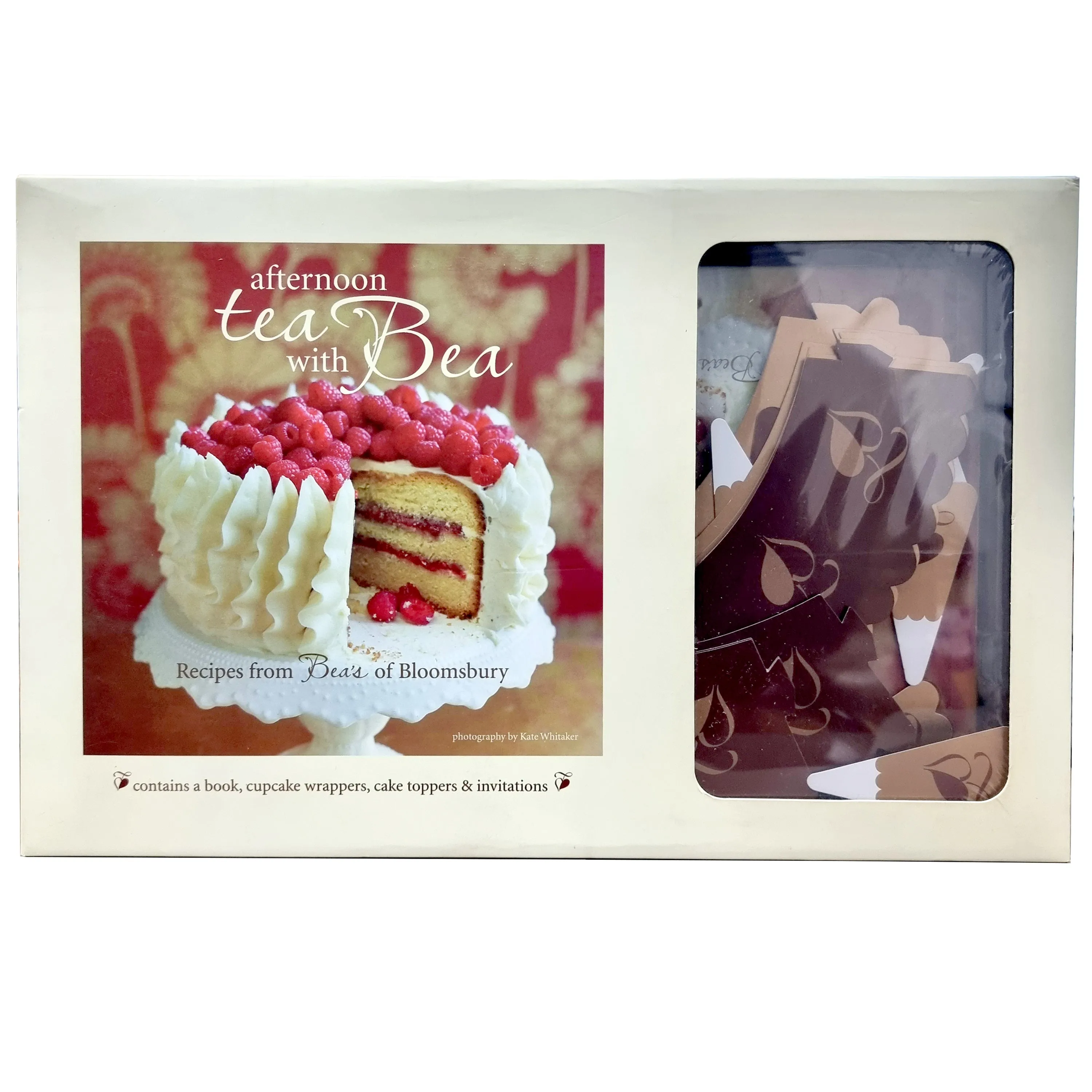 Afternoon Tea with Bea Book With Cupcake Wrappers, Cake toppers & invitations