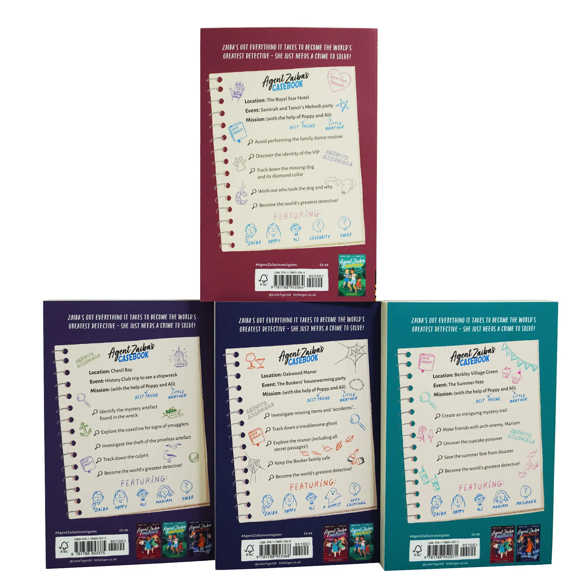 Agent Zaiba Investigates Series 4 Books Collection Set By Annabelle Sami - Ages 8-12 - Paperback