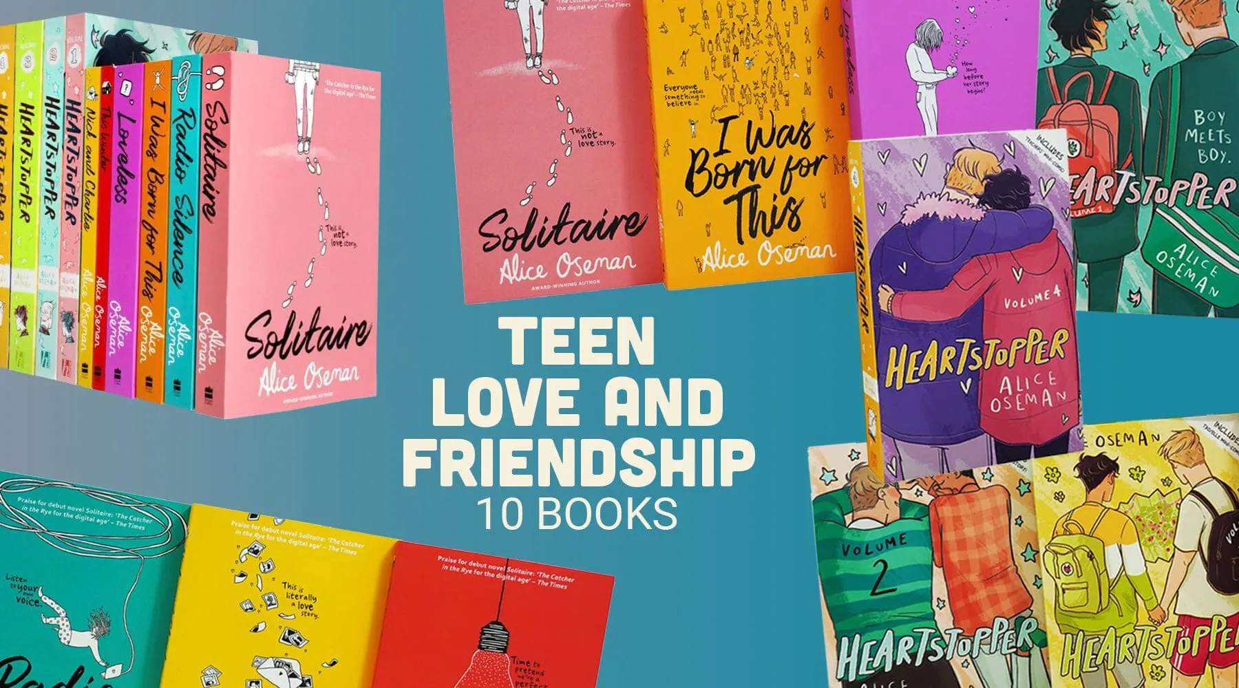 Alice Oseman Heartstopper Collection 10 Book Set - Age 13  - Paperback
