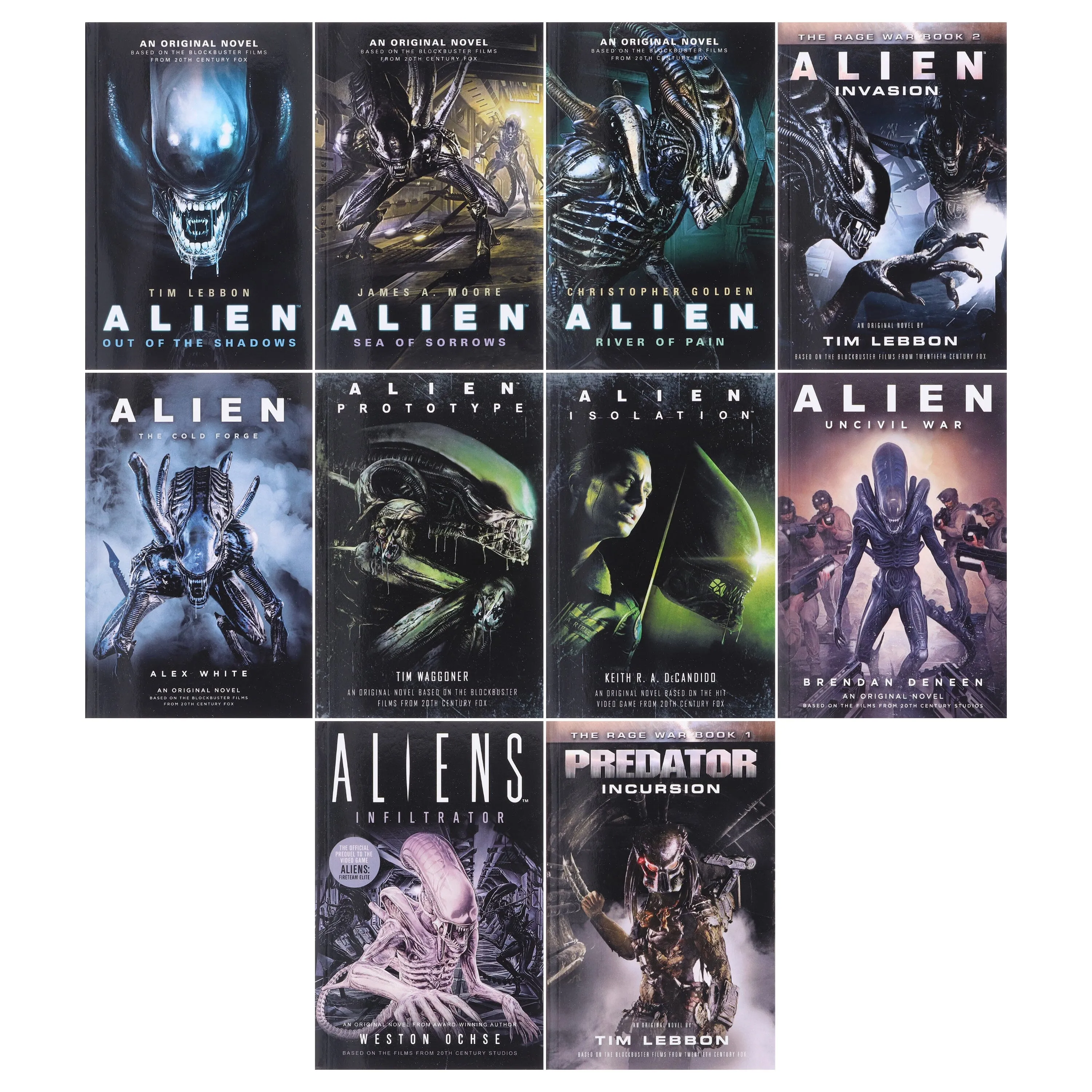 Alien Series 10 Books Collection Set - Fiction - Paperback