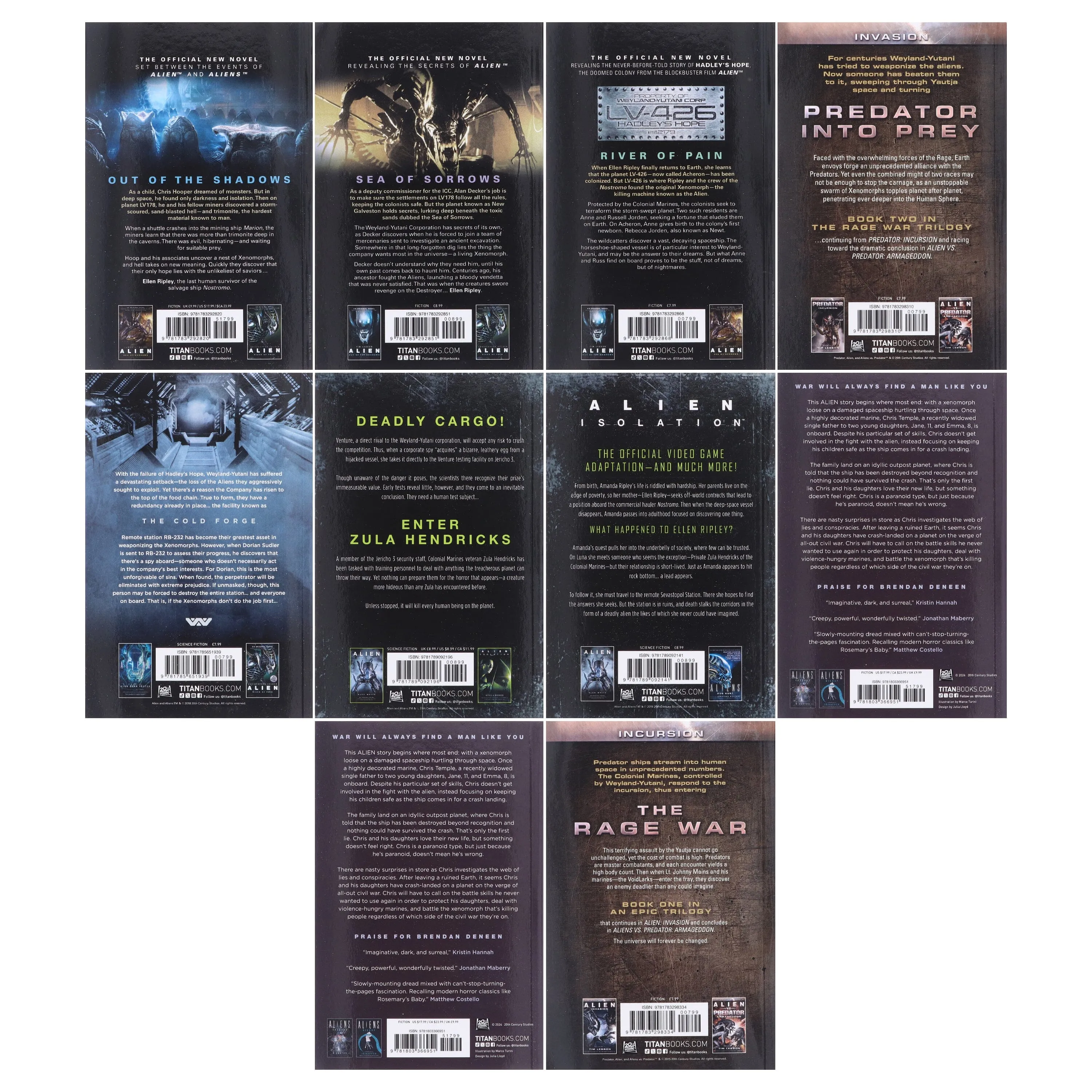Alien Series 10 Books Collection Set - Fiction - Paperback