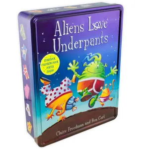 Aliens Love Underpants Anniversary Tin By Claire Freedman and Ben Cort - Ages 0-5 - Board Book