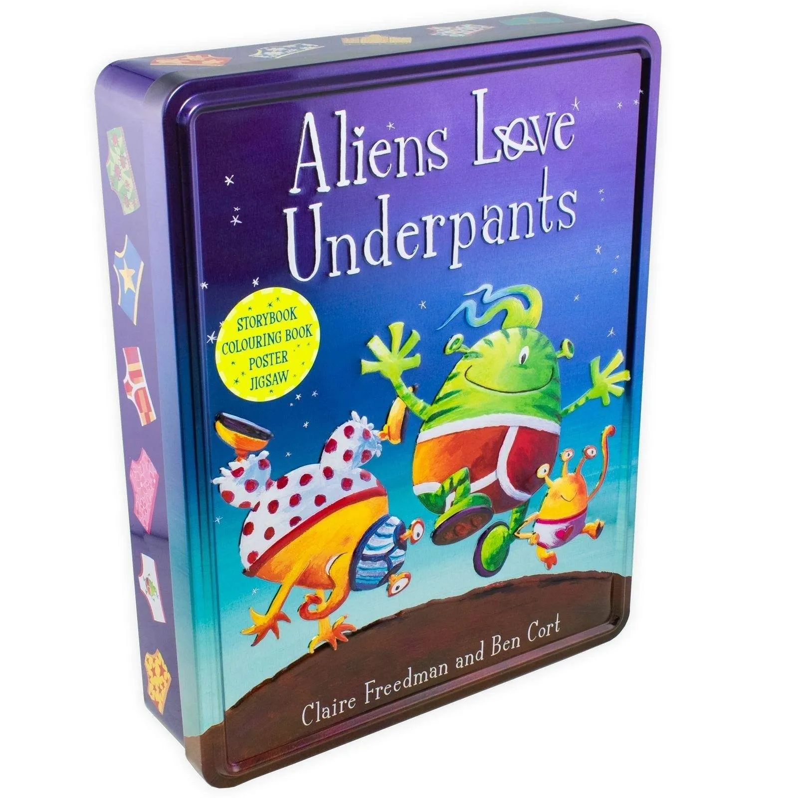 Aliens Love Underpants Anniversary Tin By Claire Freedman and Ben Cort - Ages 0-5 - Board Book