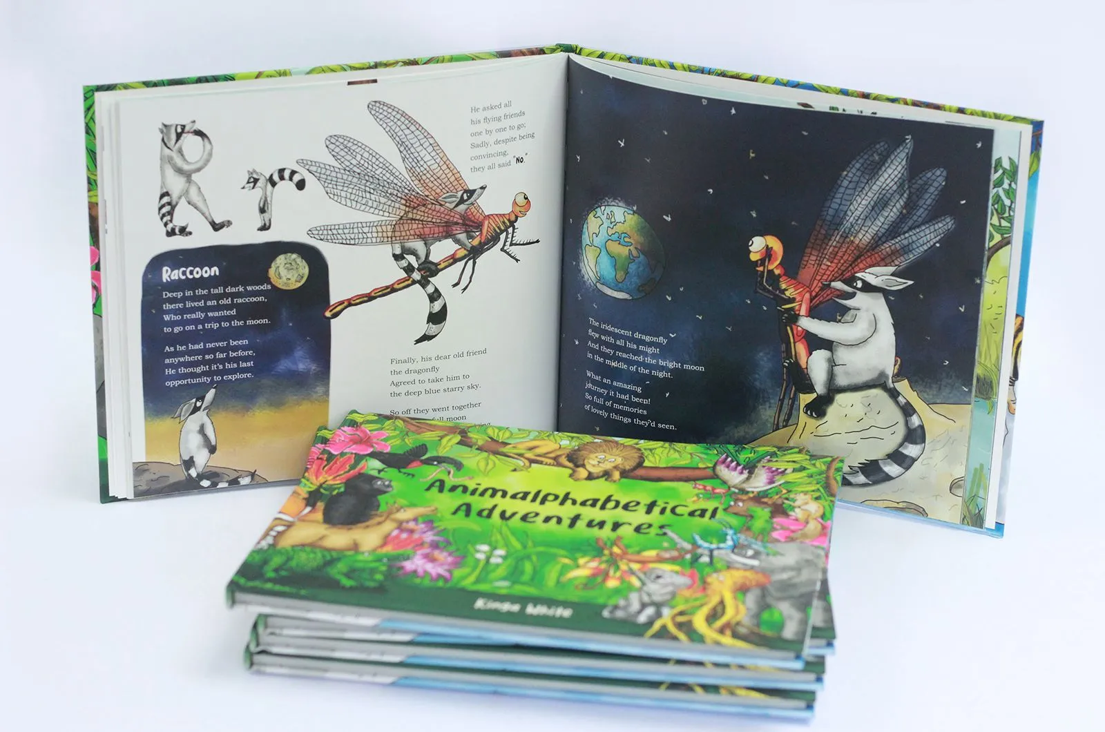 Animalphabetical Adventures Children Book Language learning tool for pre-schoolers by Kinga White – Ages 5-7 - Hardback