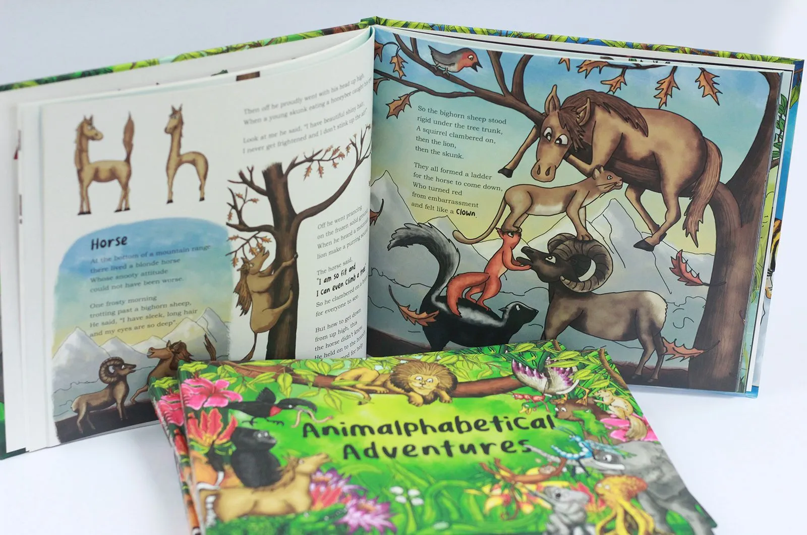 Animalphabetical Adventures Children Book Language learning tool for pre-schoolers by Kinga White – Ages 5-7 - Hardback