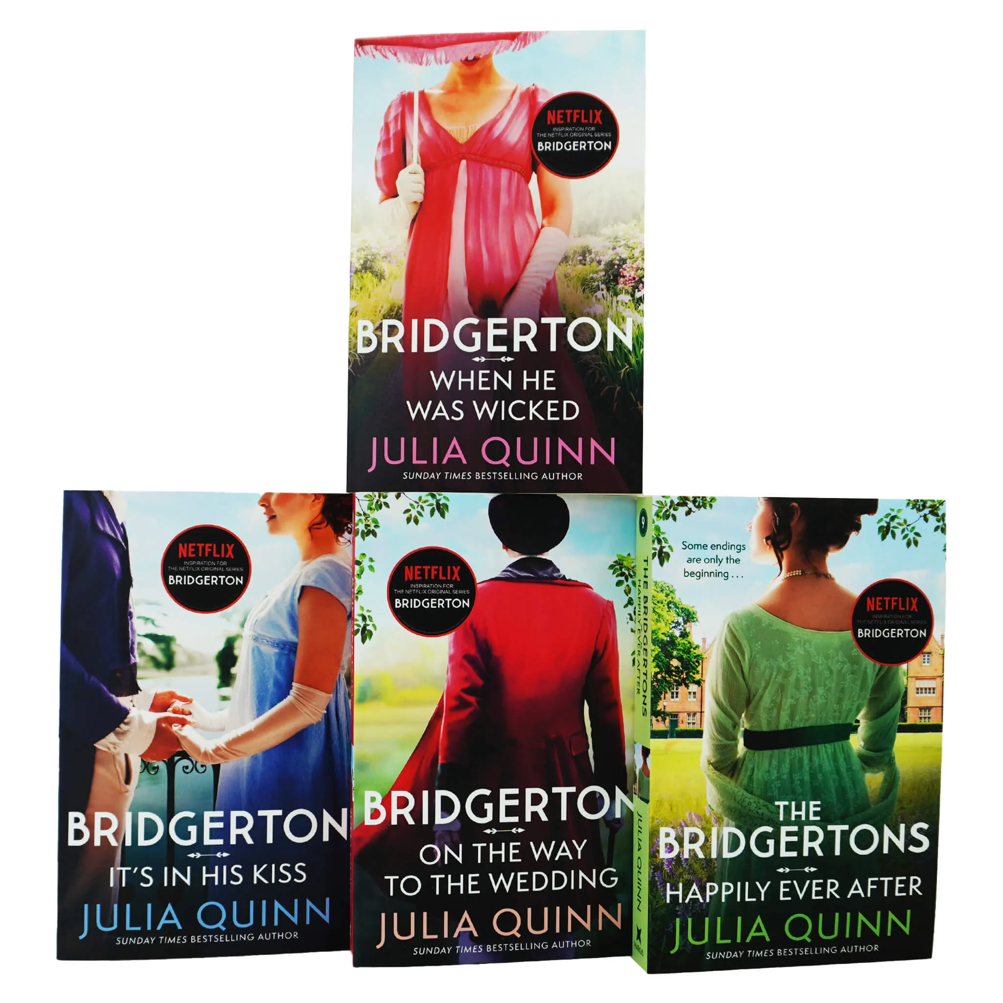 Bridgerton by Julia Quinn: Books 6-9 Collection 4 Books Set - Fiction - Paperback