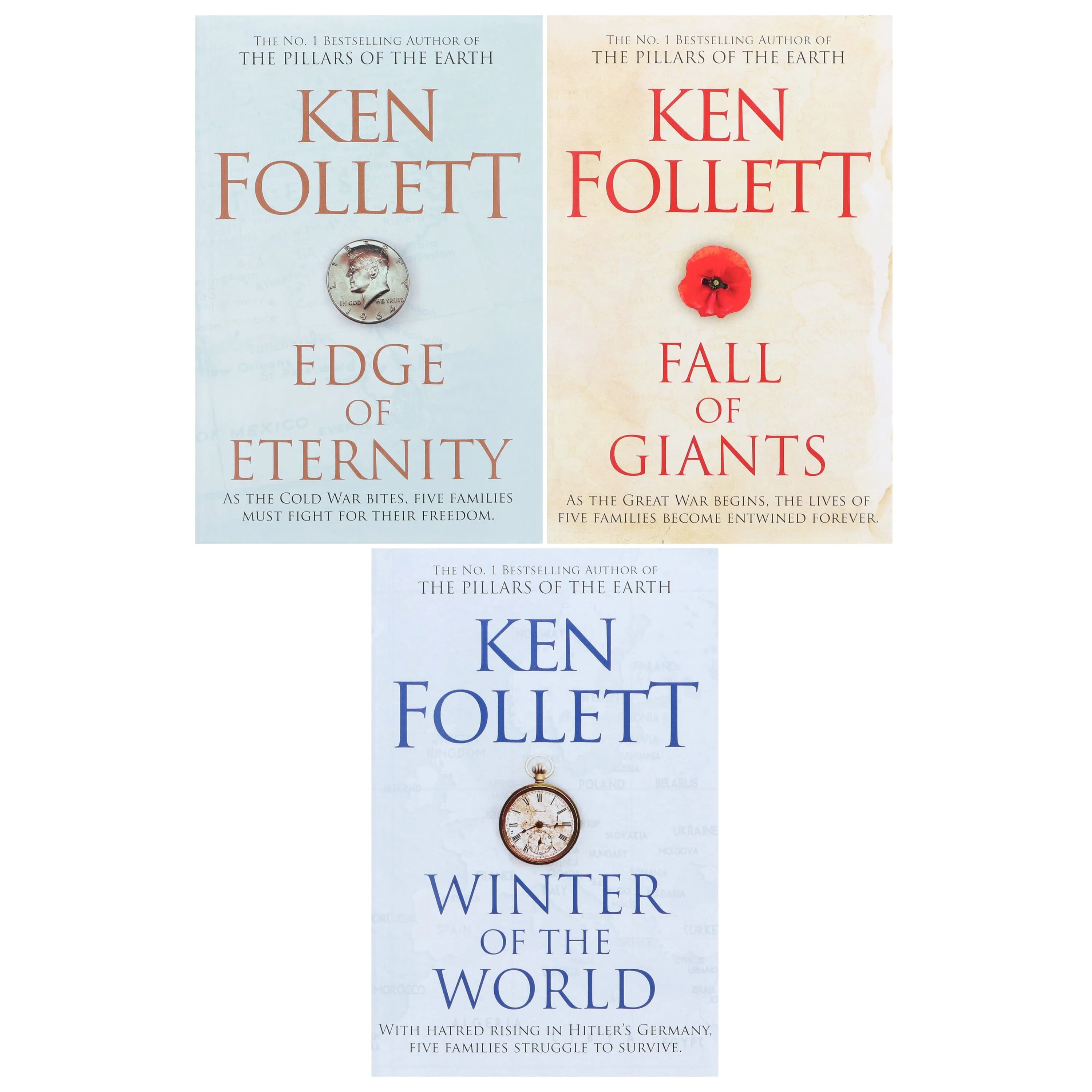 Century Trilogy by Ken Follett 3 Books Collection Set - Fiction - Paperback