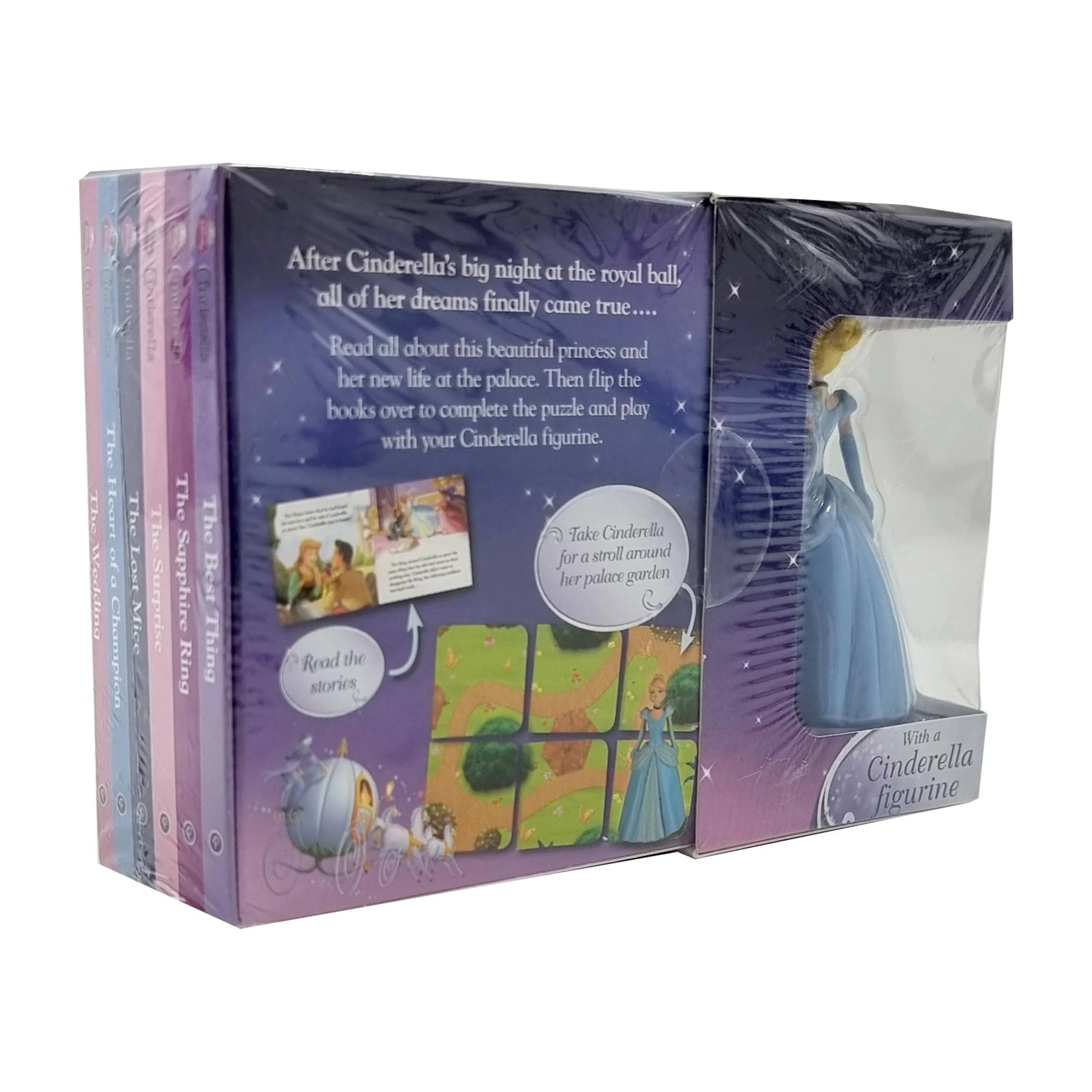 Disney's Cinderella Little Library: With a Cinderella figurine! - Ages 3-6 - Hardback