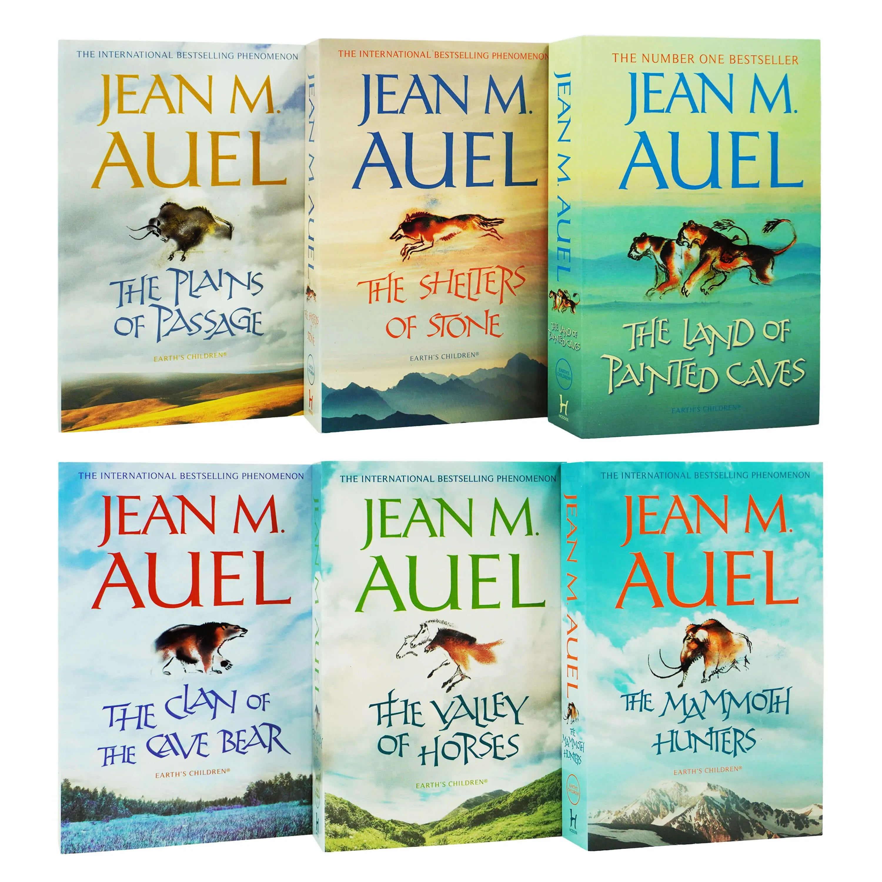 Earth's Children Series by Jean M Auel 6 Books Collection Set - Fiction - Paperback