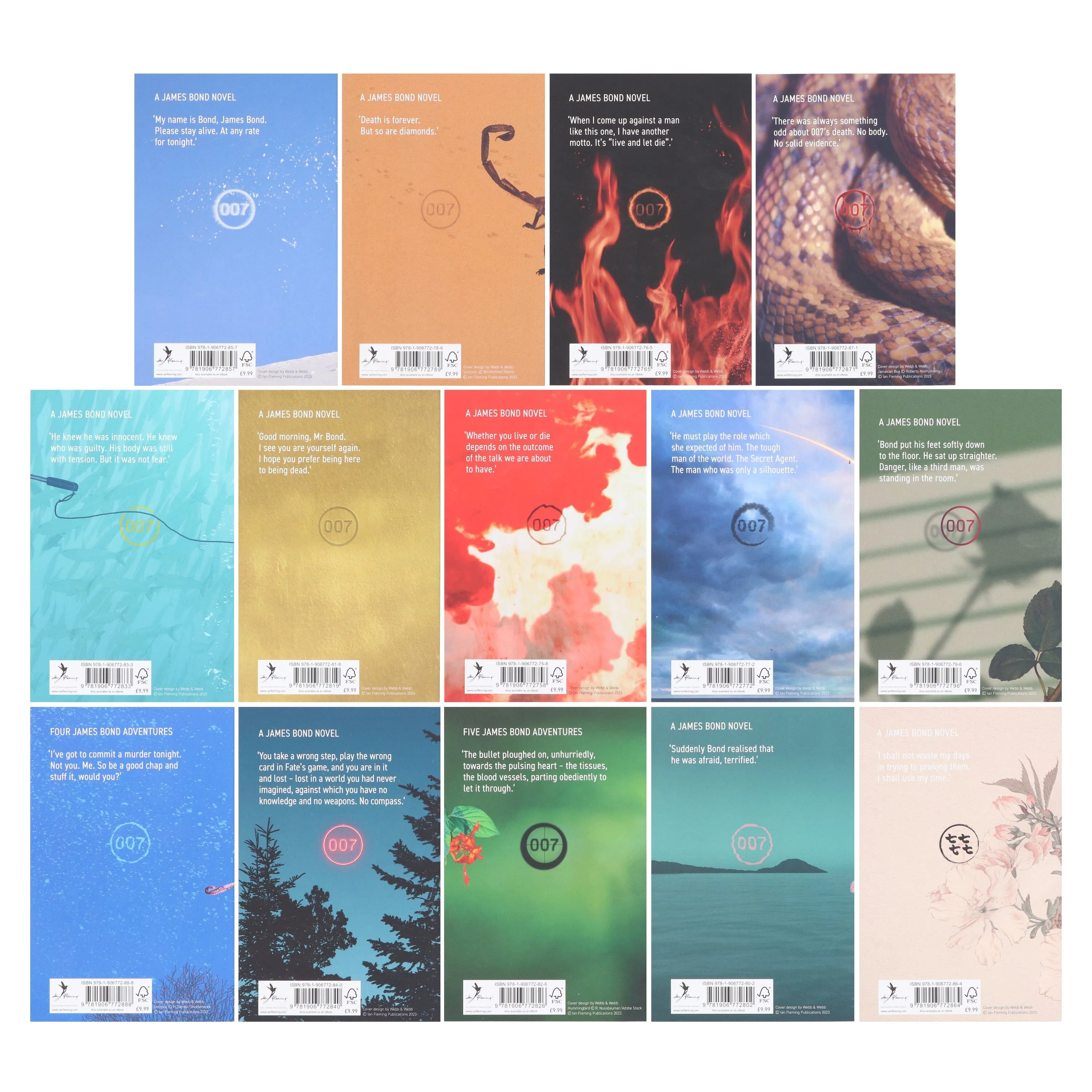 James Bond by Ian Fleming: Complete Original Series 14 Books Collection Set - Fiction - Paperback