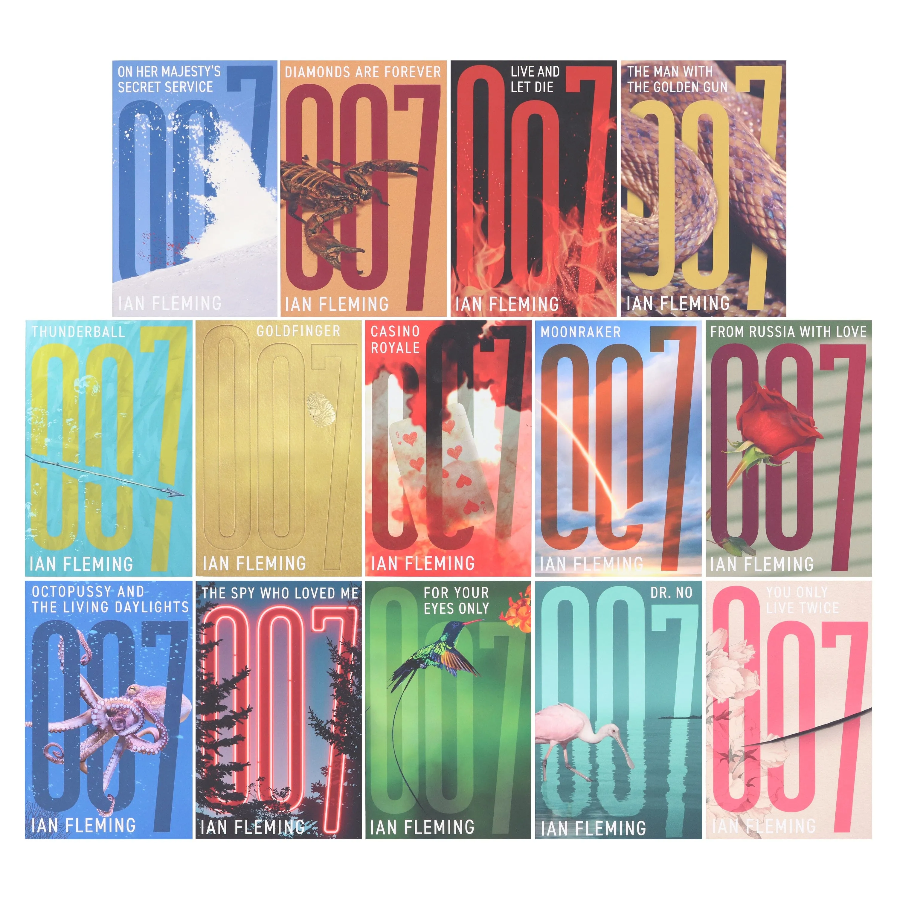 James Bond by Ian Fleming: Complete Original Series 14 Books Collection Set - Fiction - Paperback