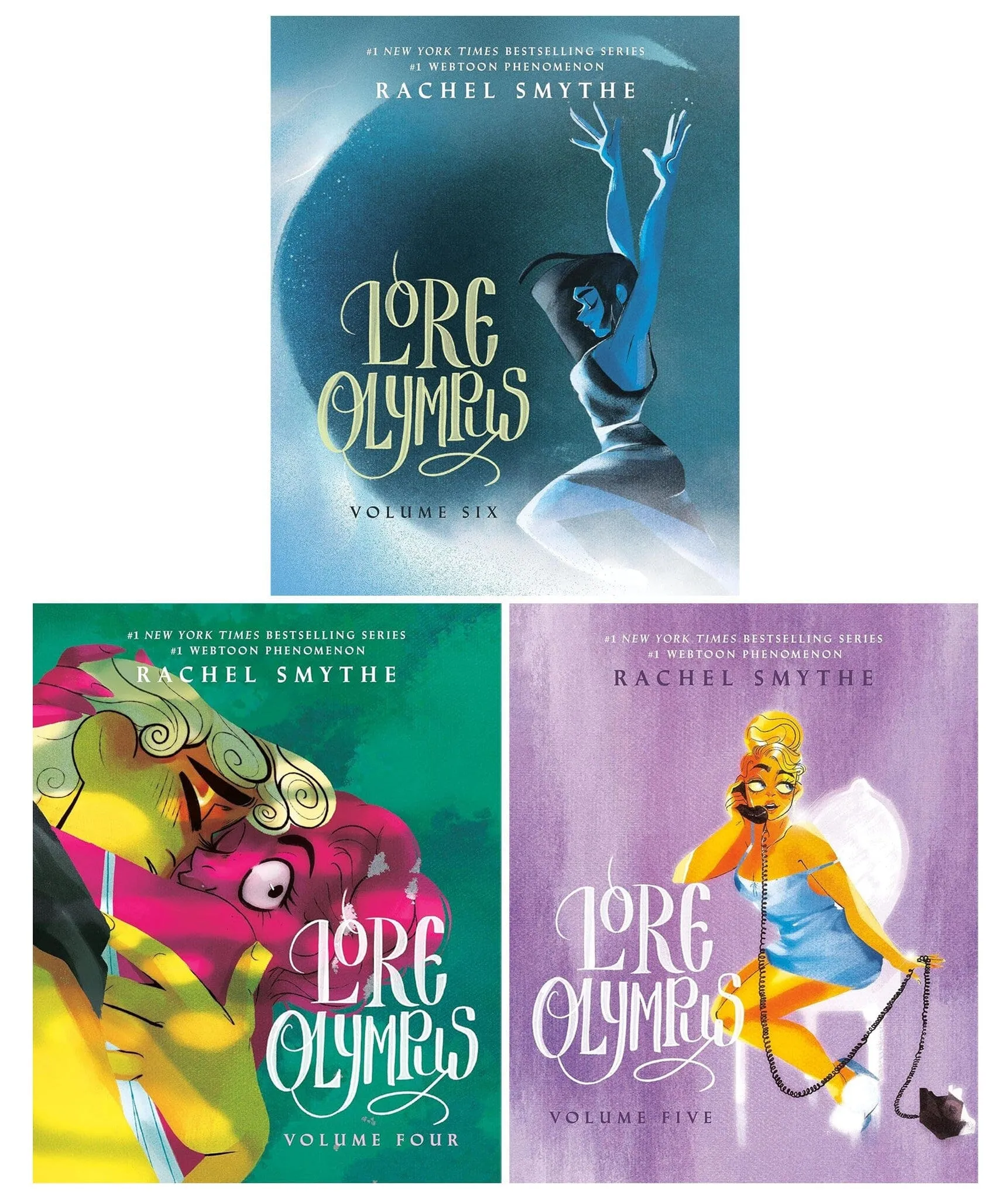 Lore Olympus By Rachel Smythe (Volume 4-6) illustrated 3 Books Collection Set - Ages 15  - Hardback