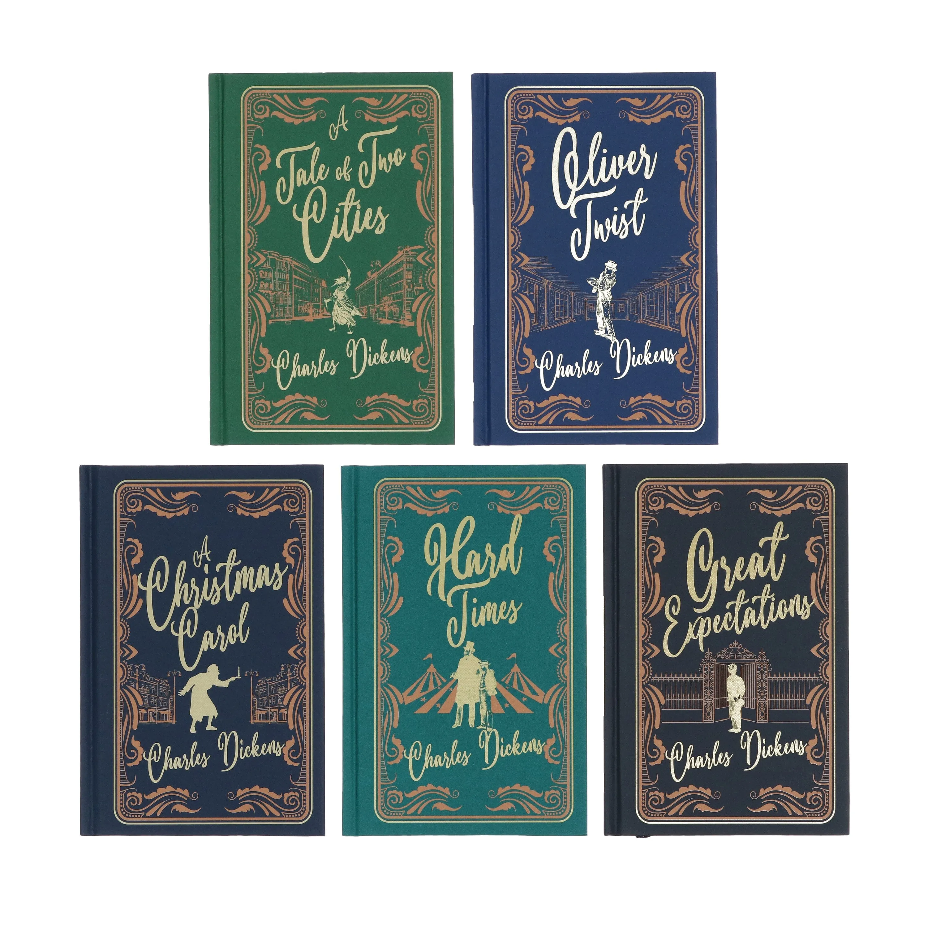 Major Works of Charles Dickens 5 Books Collection Deluxe Box Set - Fiction - Hardback