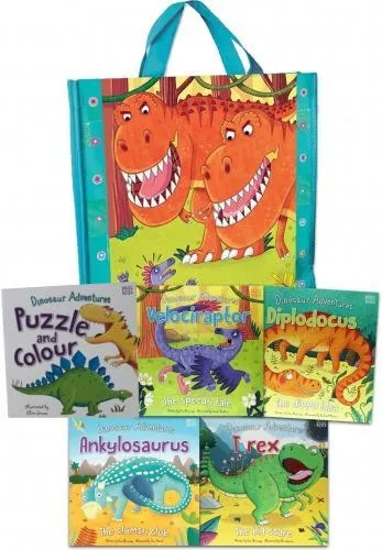 My Dinosaur Adventures 5 Books Collection in a Bag By Fran Bromage - Ages 0-5 - Paperback