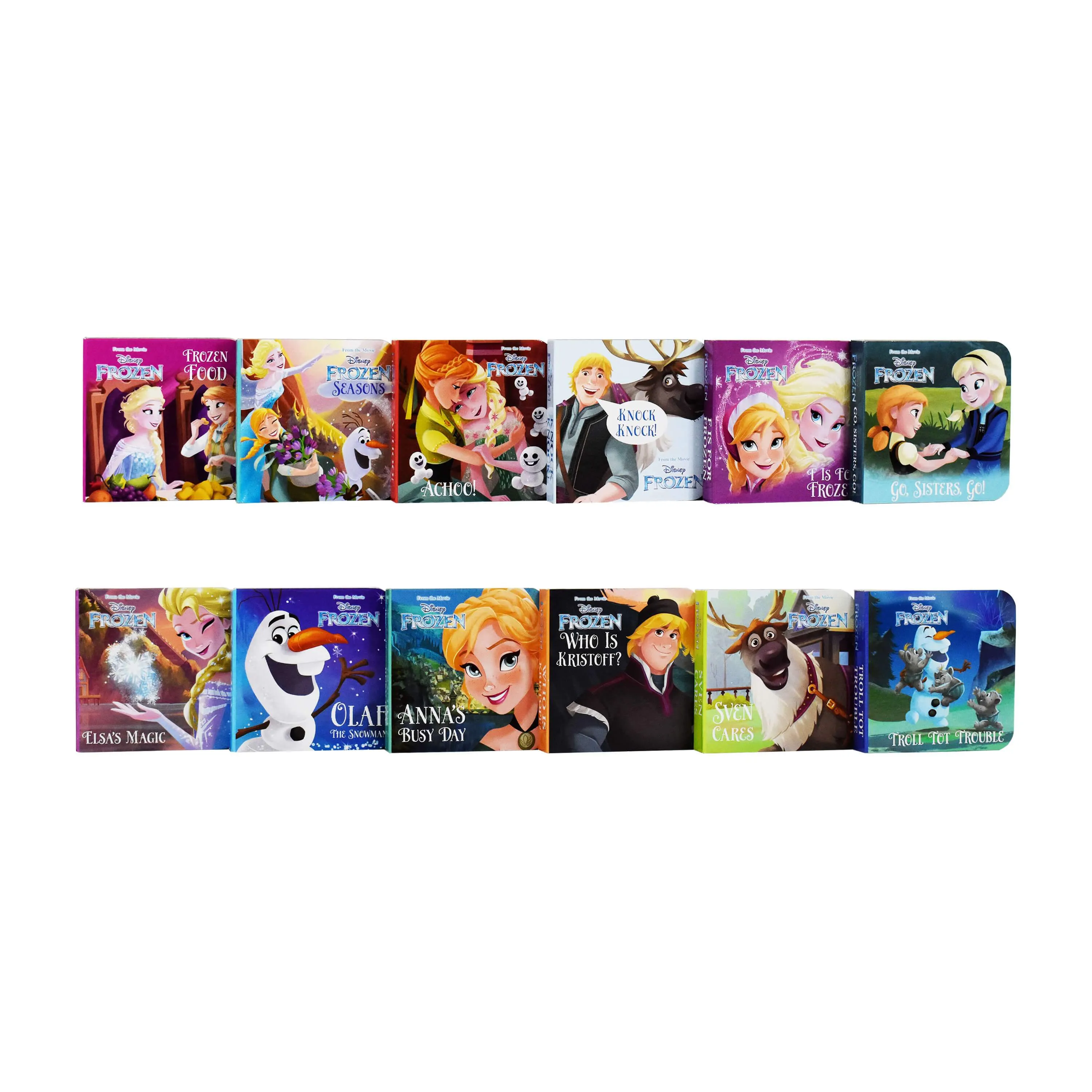 My First Library Disney Frozen 12 Board Books By Disney - Age 0-3