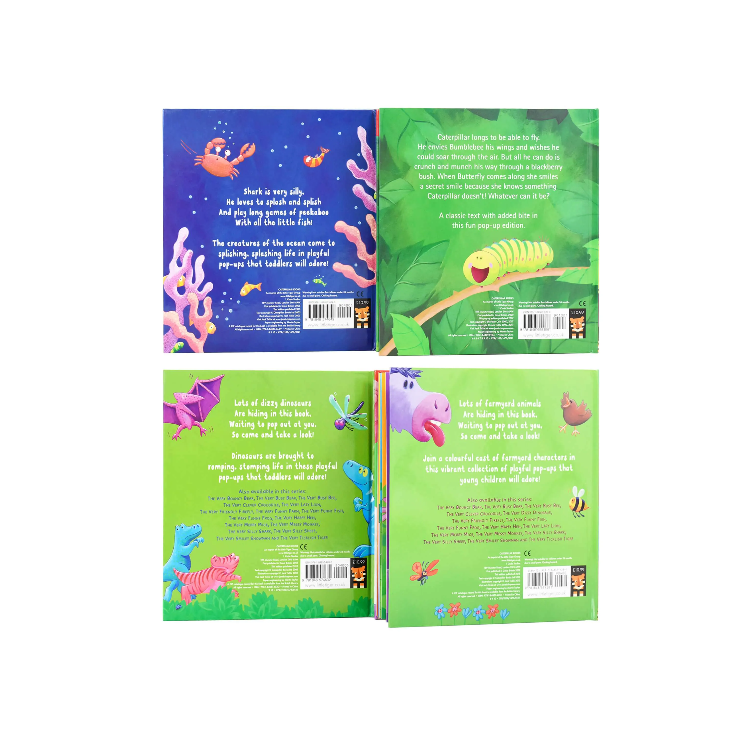 Peekaboo Amazing Pop Up Fun 4 Books by Jack Tickle - Ages 0-5 - Board Book