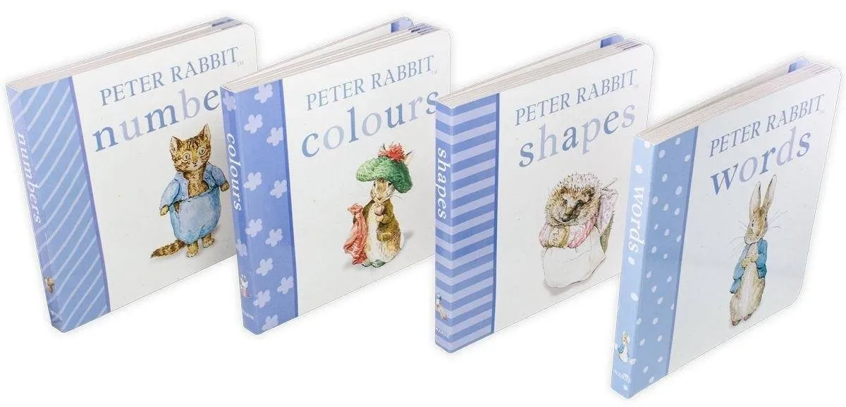 Peter Rabbit: My First Library 4 Board Book Collection by Beatrix Potter - Ages 0-5 - Board Books