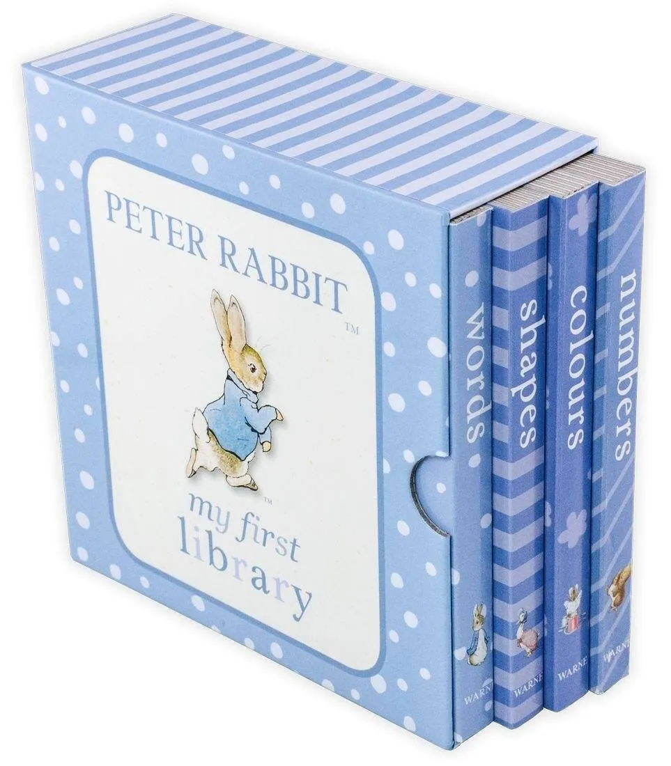 Peter Rabbit: My First Library 4 Board Book Collection by Beatrix Potter - Ages 0-5 - Board Books