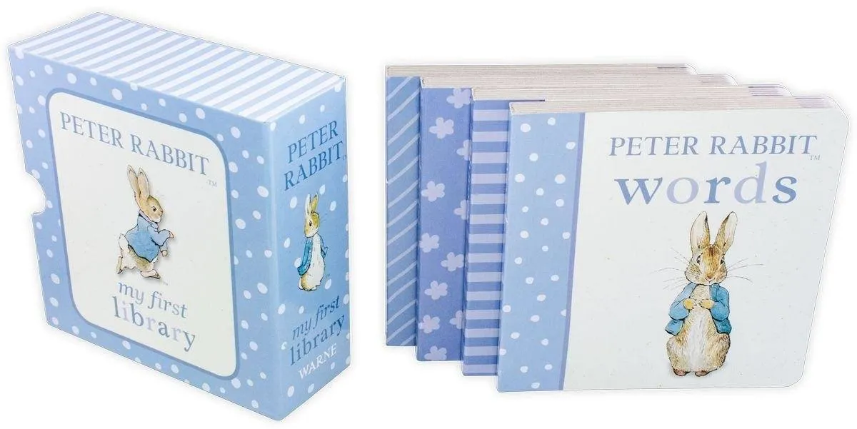 Peter Rabbit: My First Library 4 Board Book Collection by Beatrix Potter - Ages 0-5 - Board Books