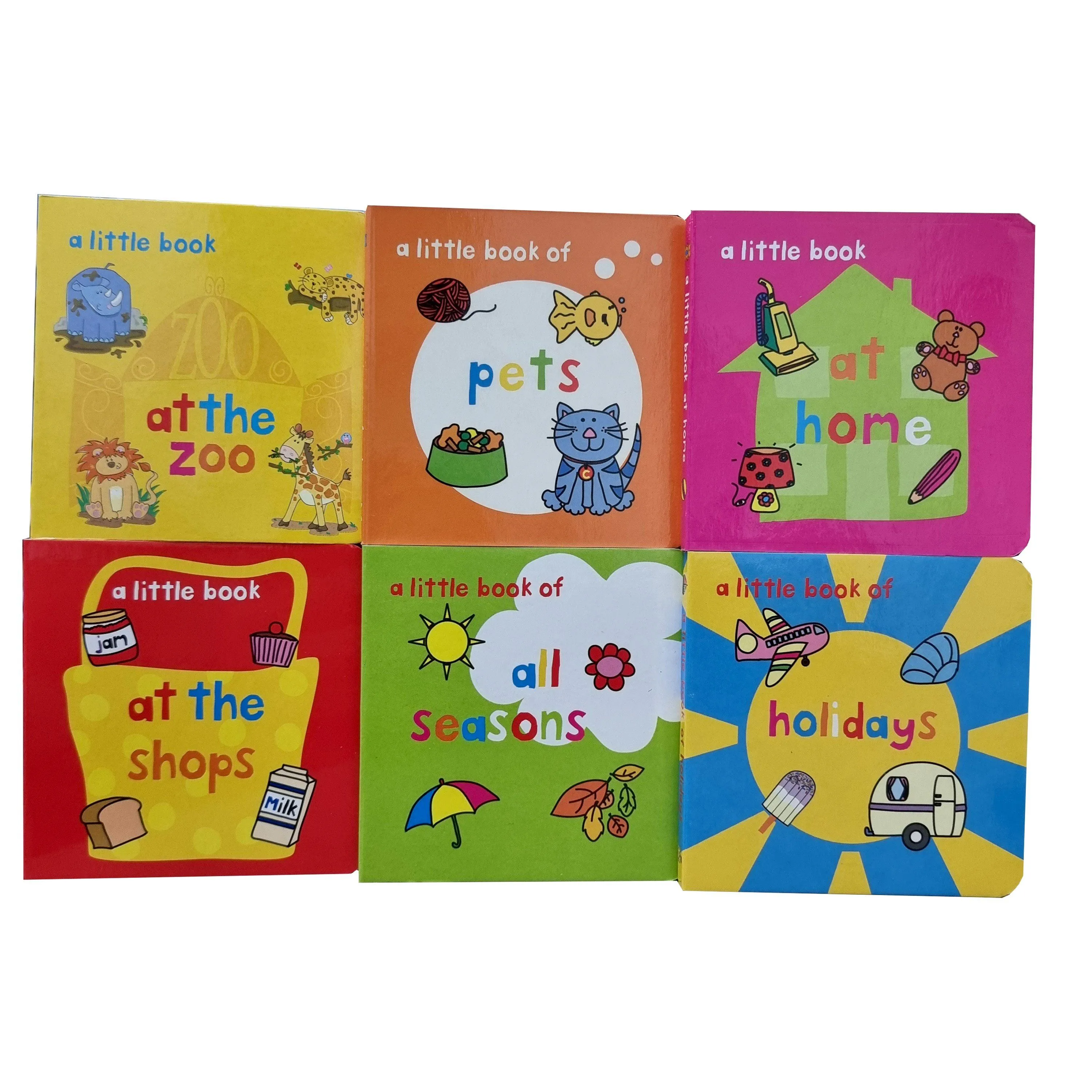 Red Fun to Learn Mini Library 6 Books Collection Set - Ages 0-5 - Board Book