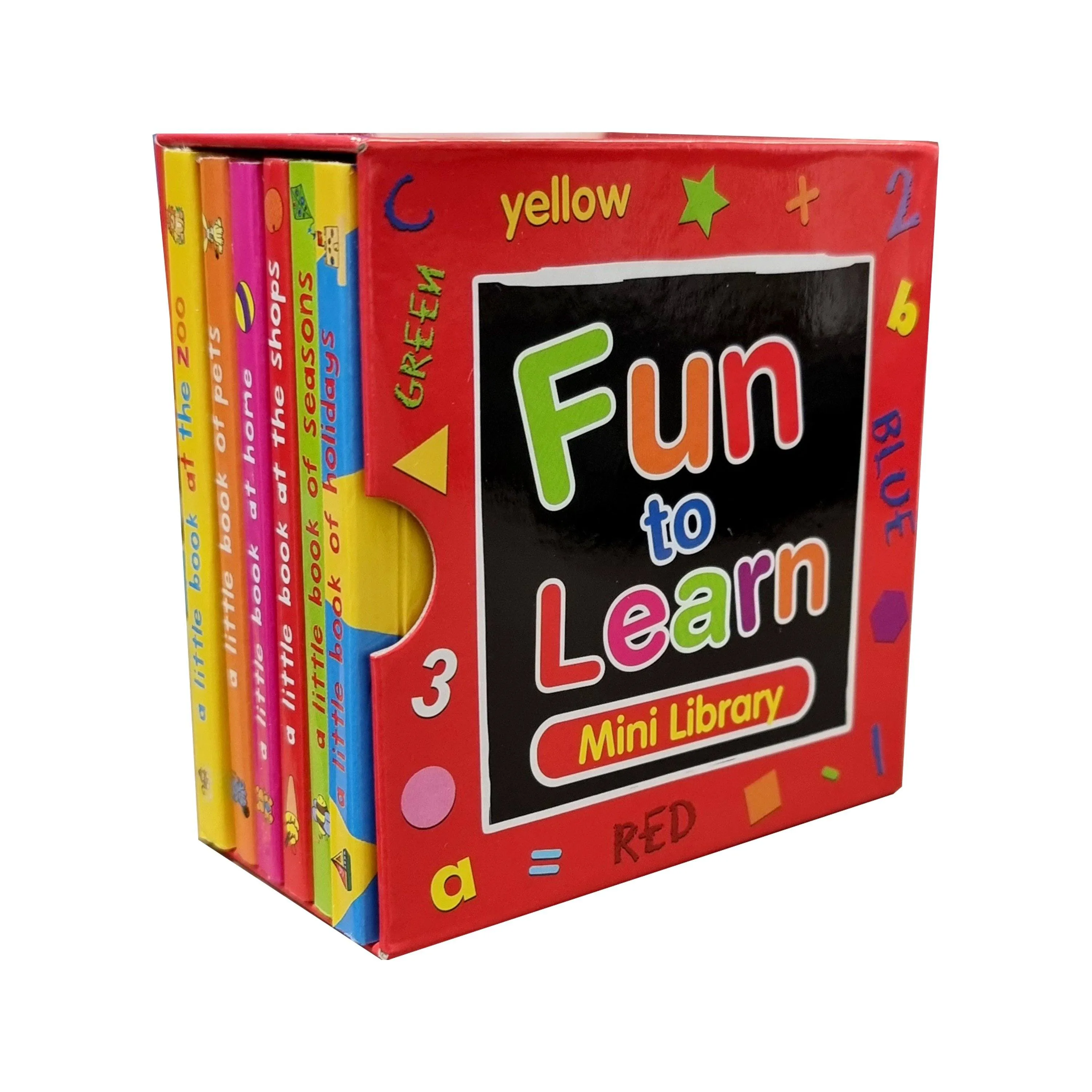 Red Fun to Learn Mini Library 6 Books Collection Set - Ages 0-5 - Board Book