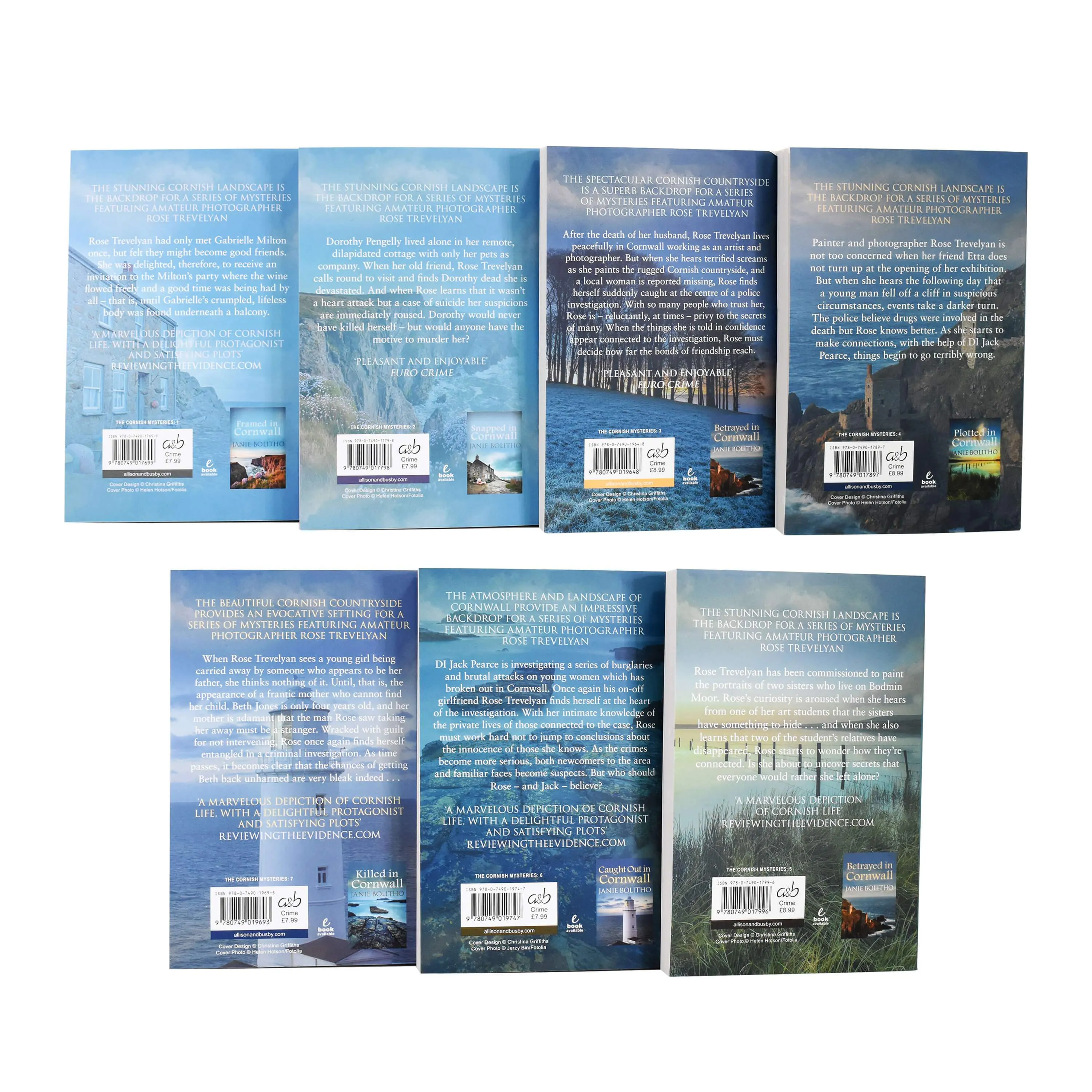 Rose Trevelyan by Janie Bolitho 7 Books Collection Set - Fiction - Paperback