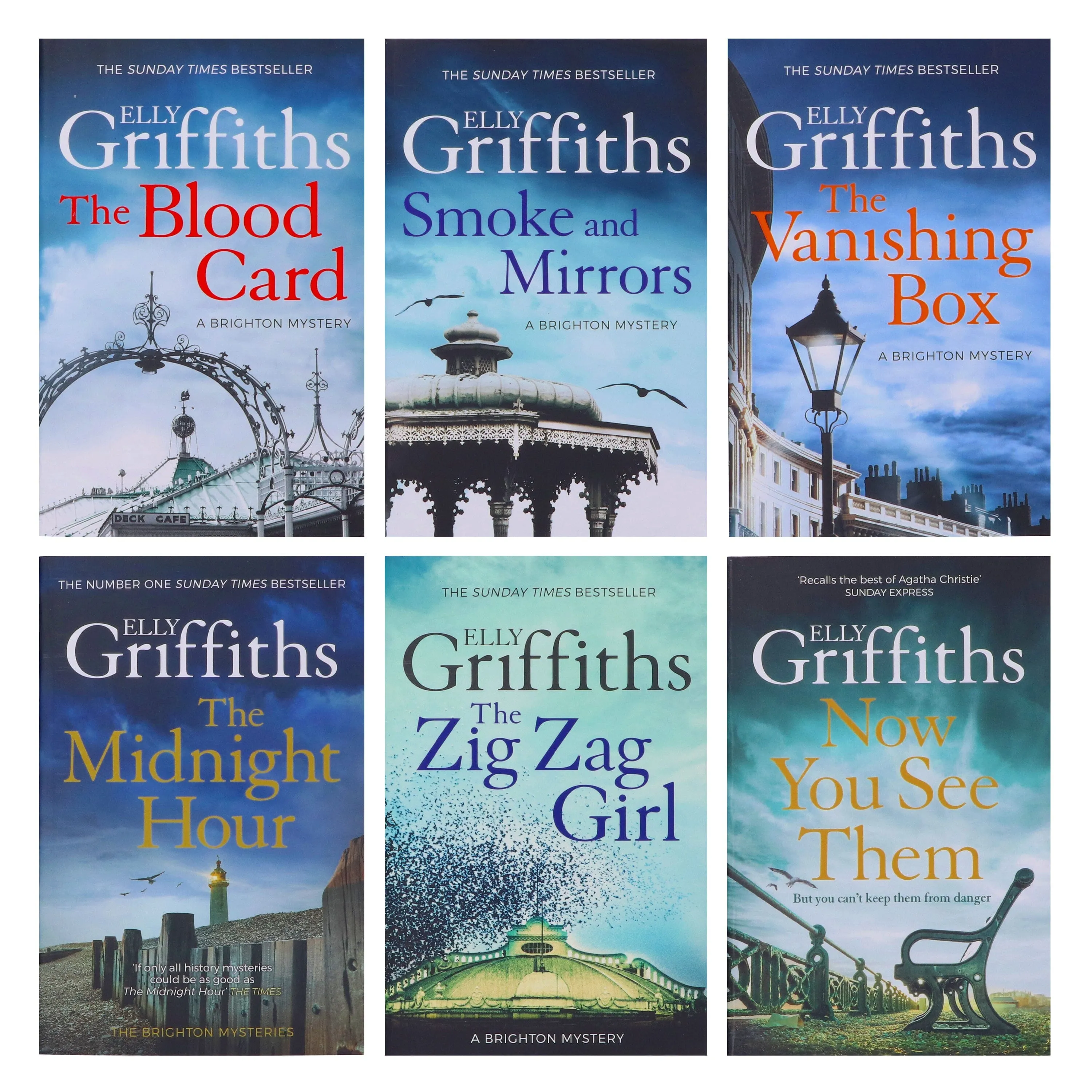 The Brighton Mysteries by Elly Griffiths 6 Books Collection Set - Fiction - Paperback