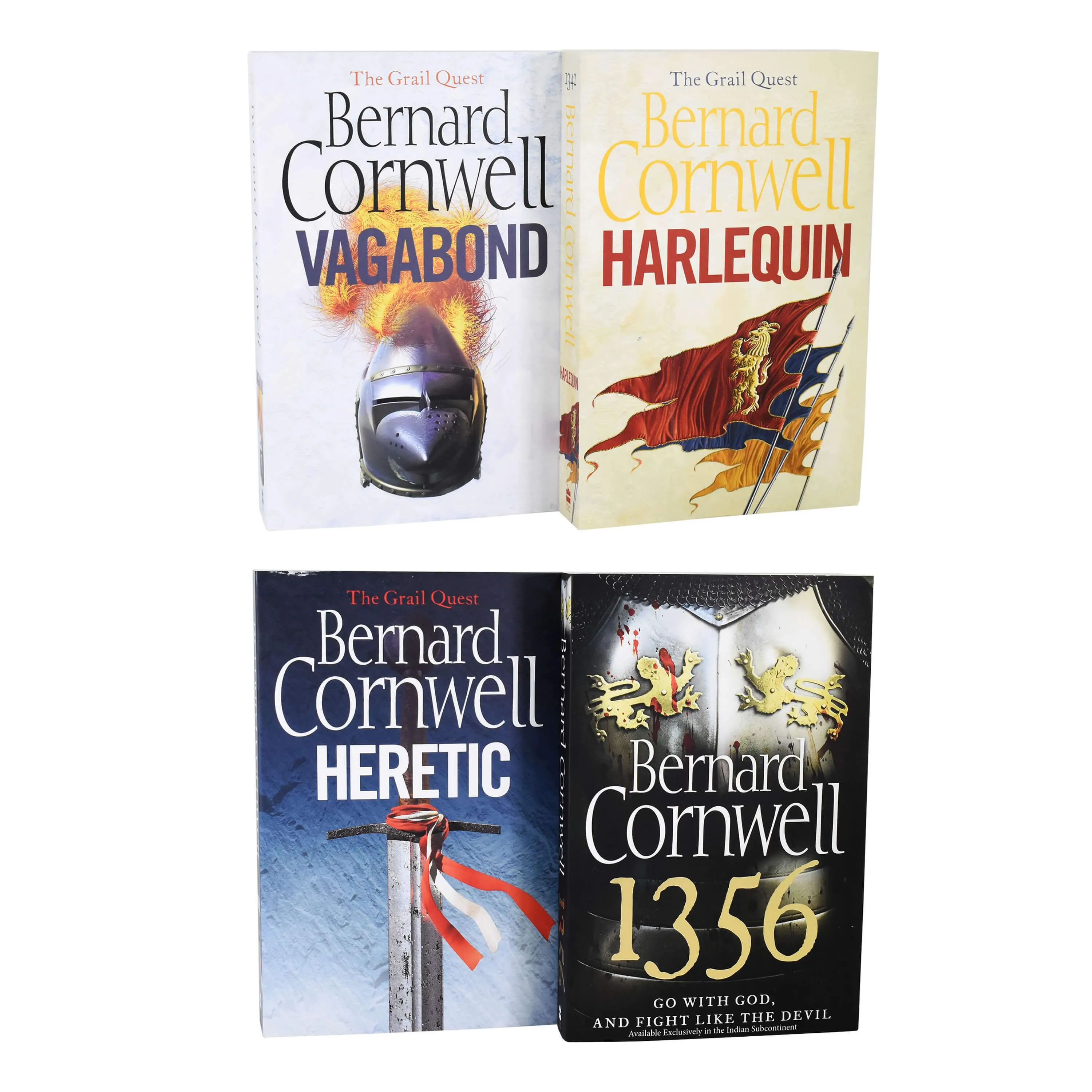 The Grail Quest Series by Bernard Cornwell 4 Books Collection Set - Fiction - Paperback