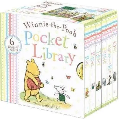 Winnie The Pooh 6 Book Pocket Library - Ages 0-5 - Board Books - Jane Riordan
