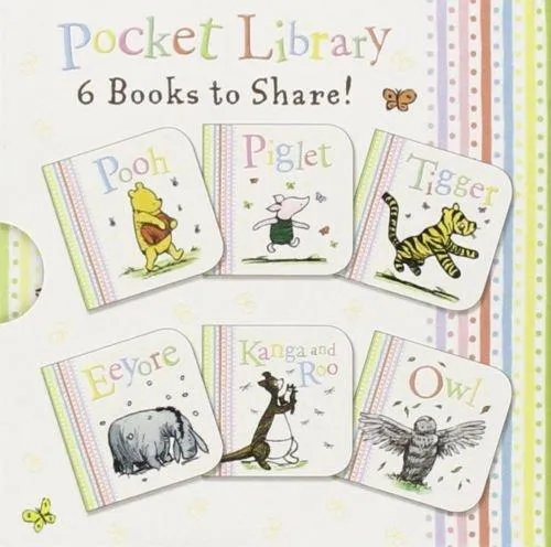 Winnie The Pooh 6 Book Pocket Library - Ages 0-5 - Board Books - Jane Riordan