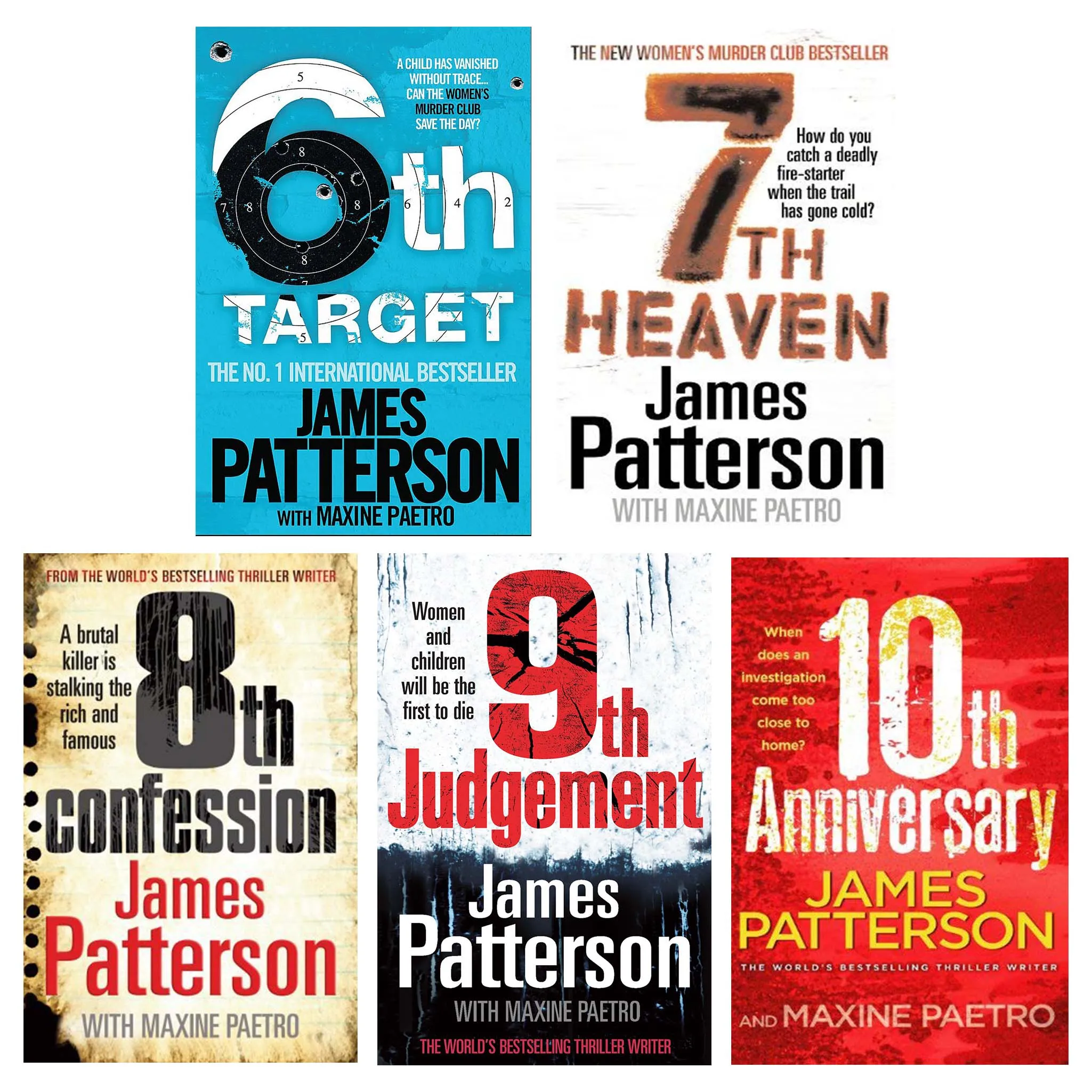 Women’s Murder Club by James Patterson: Books 6-10 Collection Set - Fiction - Paperback