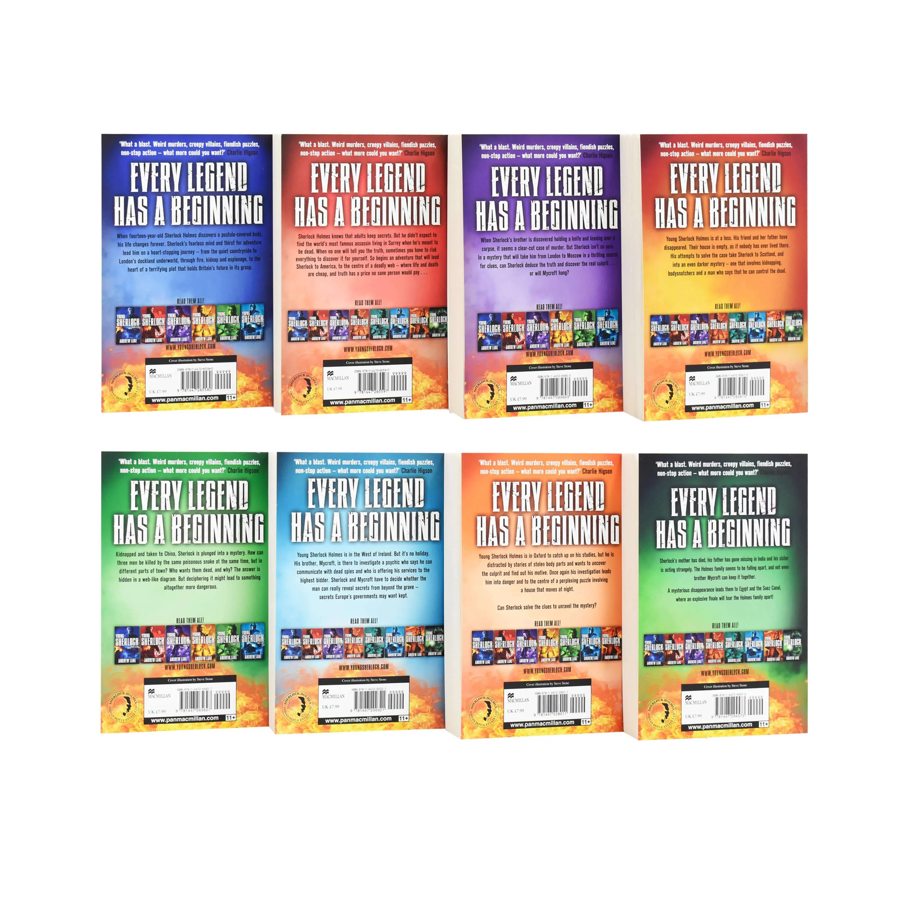 Young Sherlock Holmes 8 Books Collection by Andrew Lane - Young Adult - Paperback